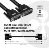 Club 3D CAC-1220 cabo DVI-D Dual Link (24+1) M/M, bidirecional, 28AWG, contactos banhados a ouro, 10 m (32,8 ft), preto