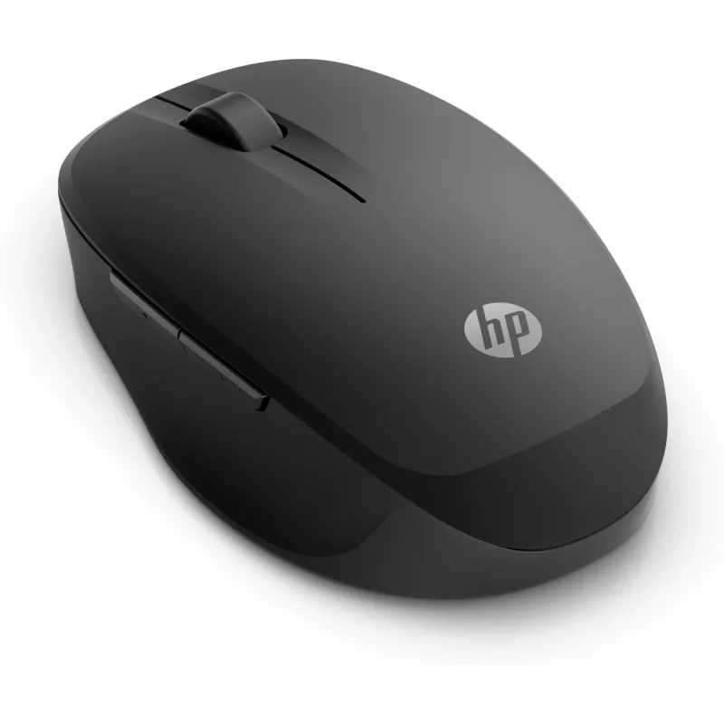 Rato HP Dual Mode Black 300, destro, ótico, RF sem fios, 3600 DPI, preto