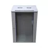 Armário rack Extralink 15U 600x600 cinzento montagem na parede - rack de parede - 15U - 60 kg - fechadura de segurança - calhas de prateleira - cinzento