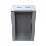 Armário rack Extralink 15U 600x600 cinzento montagem na parede - rack de parede - 15U - 60 kg - fechadura de segurança - calhas de prateleira - cinzento