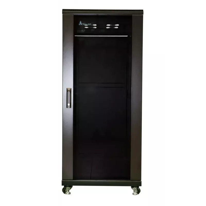 Armário de parede Extralink 37U 600X1000 preto 1200 kg capacidade de carga