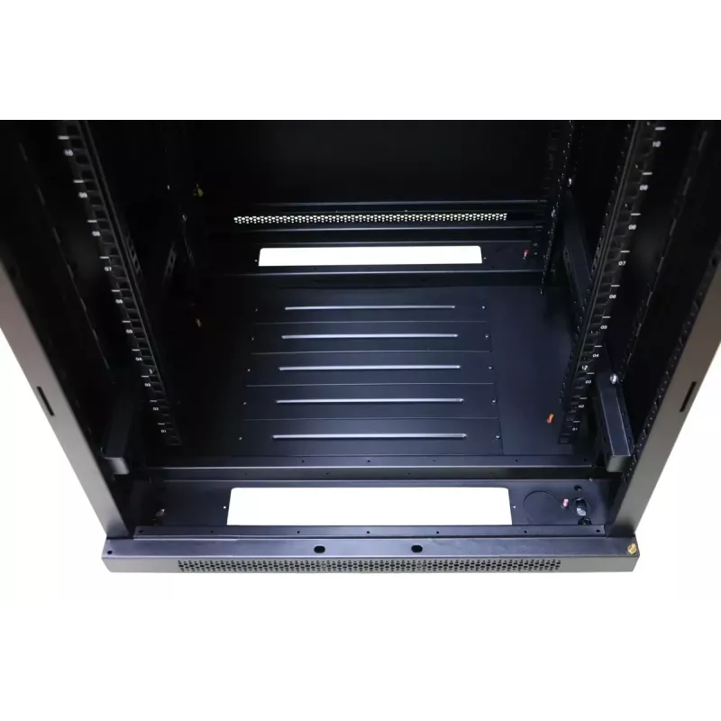 Rack autónomo Extralink EX.14398 22U preto com fechadura de chave