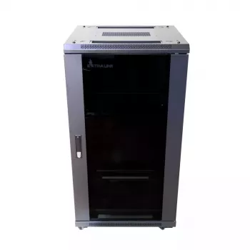 Rack autónomo Extralink EX.14398 22U preto com fechadura de chave