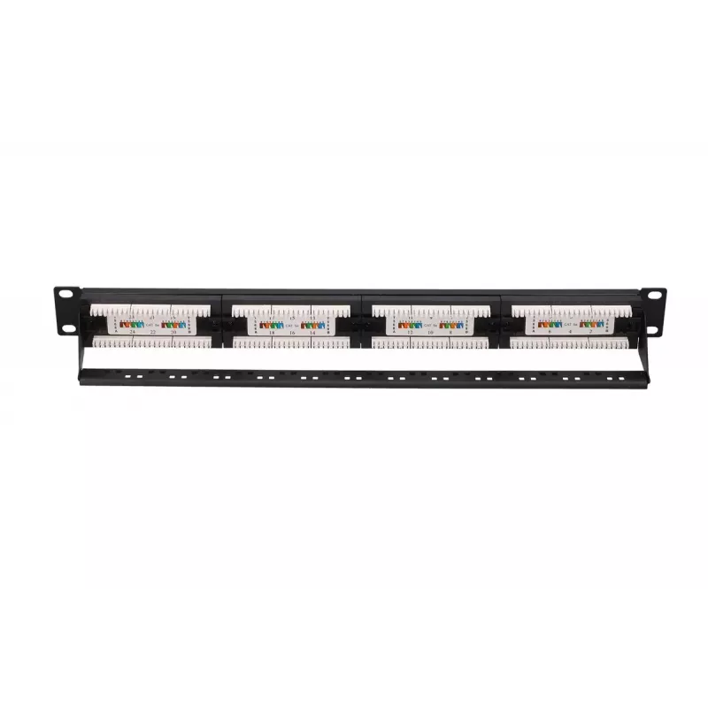 Patch panel Extralink CAT5E UTP V2 24 portas