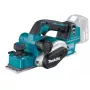 Plaina elétrica manual Makita DKP181Z, 18V, largura de aplainamento 82 mm, espessura máxima de apara 3 mm, velocidade em vazio 12.000 min-1, profundidade de rebaixo 0–25 mm