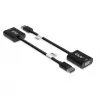 Adaptador ativo CLUB3D DisplayPort™ para VGA preto M/F