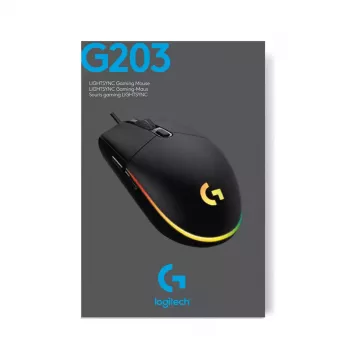 Rato gaming LOGITECH G203 Lightsync USB preto