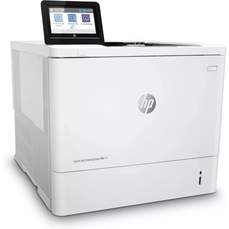HP LaserJet Enterprise M611dn, laser, 1200 x 1200 DPI, A4, 61 ppm, impressão frente e verso, com capacidade de rede