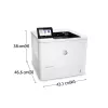 HP LaserJet Enterprise M611dn, laser, 1200 x 1200 DPI, A4, 61 ppm, impressão frente e verso, com capacidade de rede