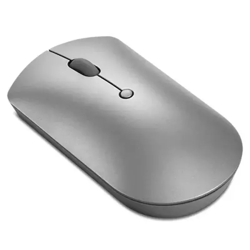 Rato ótico Bluetooth Lenovo 600 — 2400 dpi, Bluetooth 5.0 Dual-Host, 3 botões, roda de deslocamento esférica, cinzento ferro