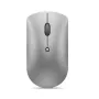 Rato ótico Bluetooth Lenovo 600 — 2400 dpi, Bluetooth 5.0 Dual-Host, 3 botões, roda de deslocamento esférica, cinzento ferro