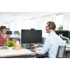 Headset LOGITECH Zone Wired - USB-C / USB-A - Headset - UC Zone - preto