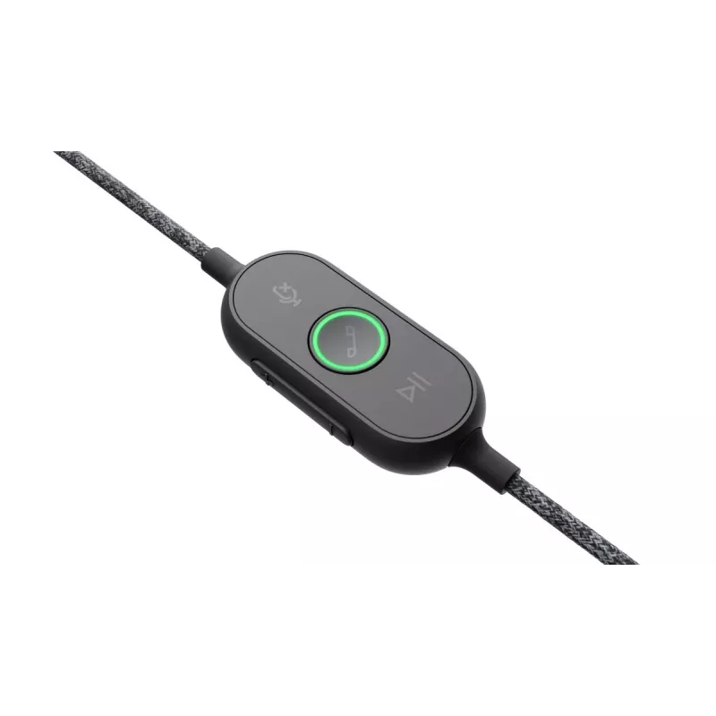 Headset LOGITECH Zone Wired - USB-C / USB-A - Headset - UC Zone - preto