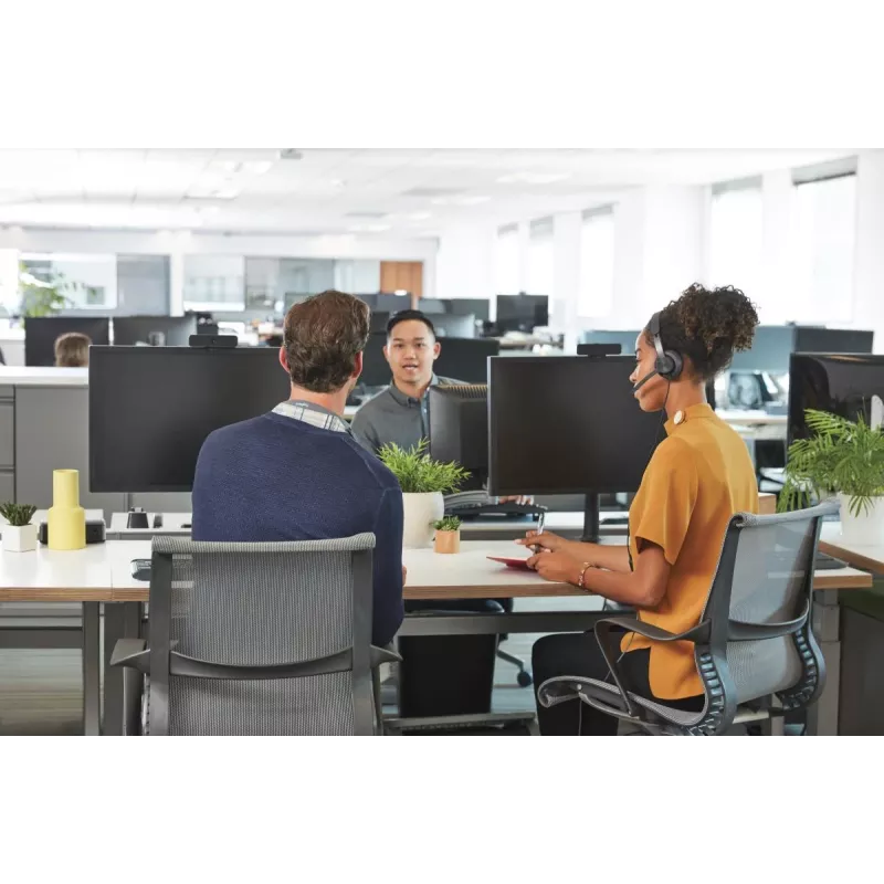 Headset LOGITECH Zone Wired - USB-C / USB-A - Headset - UC Zone - preto
