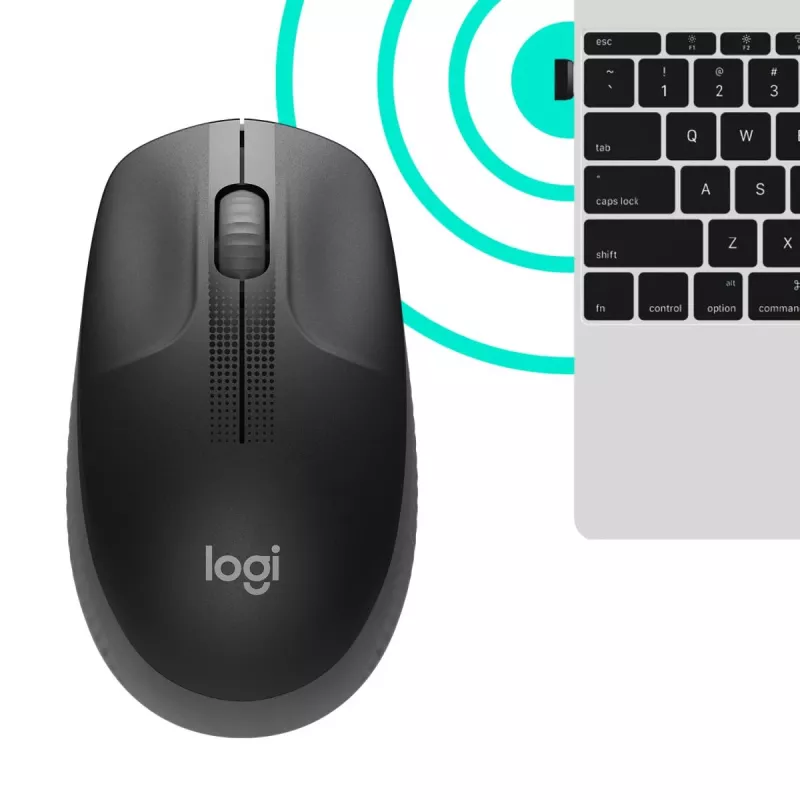 Rato sem fios LOGITECH M190 Full-Size Charcoal