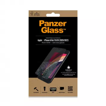 Protetor de ecrã de privacidade PanzerGlass ® iPhone SE (2020/2022) | 8 | 7 | 6 | 6s | Standard Fit