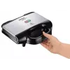 Máquina de sanduíches Tefal SM1572, 700 W, placas de grelhar 230 x 130 mm, aço inoxidável/preto