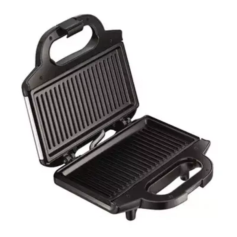Máquina de sanduíches Tefal SM1572, 700 W, placas de grelhar 230 x 130 mm, aço inoxidável/preto