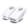 Adaptador de rede PowerLine TP-Link TL-WPA8631P KIT 300 Mbit/s Ethernet LAN Wi-Fi branco 2 unid.