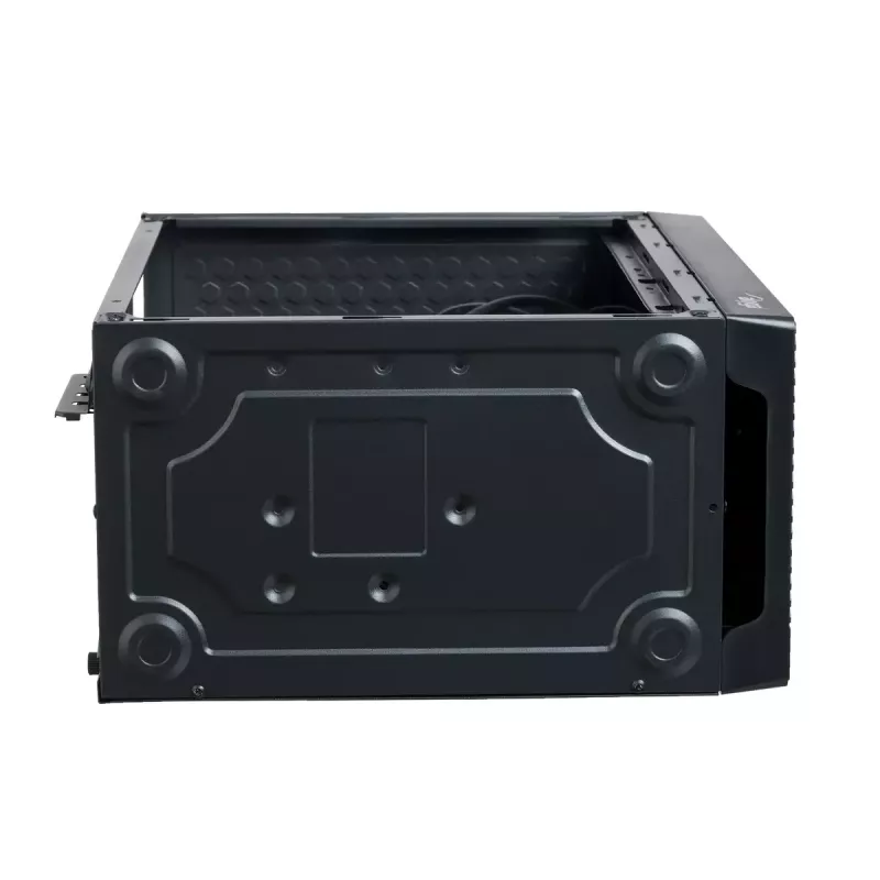 Caixa de PC Micro-ATX Akyga AK36BK, Micro ATX / Flex ATX / Mini ITX, USB 3.0 + USB 2.0, sem fonte de alimentação, preto