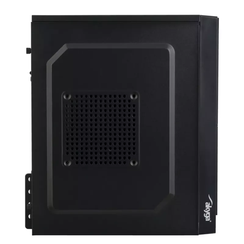 Caixa de PC Micro-ATX Akyga AK36BK, Micro ATX / Flex ATX / Mini ITX, USB 3.0 + USB 2.0, sem fonte de alimentação, preto