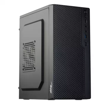 Caixa de PC Micro-ATX Akyga AK36BK, Micro ATX / Flex ATX / Mini ITX, USB 3.0 + USB 2.0, sem fonte de alimentação, preto