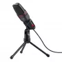 Microfone para PC Trust GXT 212 preto, vermelho