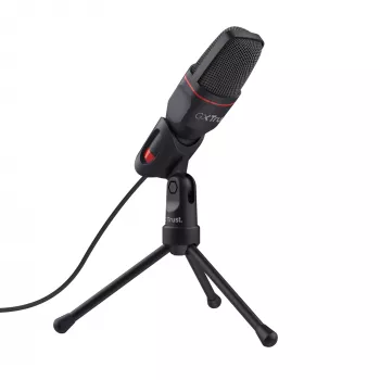 Microfone para PC Trust GXT 212 preto, vermelho