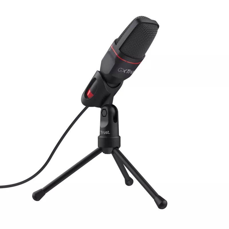 Microfone para PC Trust GXT 212 preto, vermelho