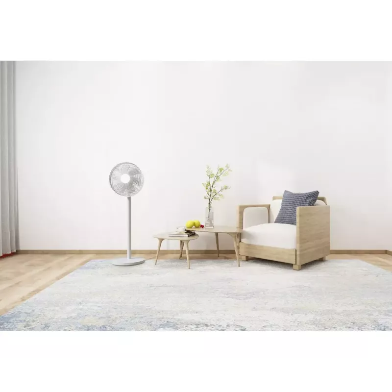 Xiaomi Mi Smart Standing Fan 2 Lite PYV4007GL ventoinha de pé, 38 W, 7 pás, 3 velocidades, oscilação de 90°, controlo por aplicação via Wi-Fi, altura ajustável 64,2–100 cm, branca