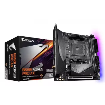 Placa-mãe GIGABYTE B550I AORUS PRO AX, B550, AM4, Mini-ITX