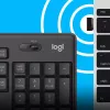 Conjunto Logitech MK295 Silent Wireless teclado RF Wireless QWERTY US International preto