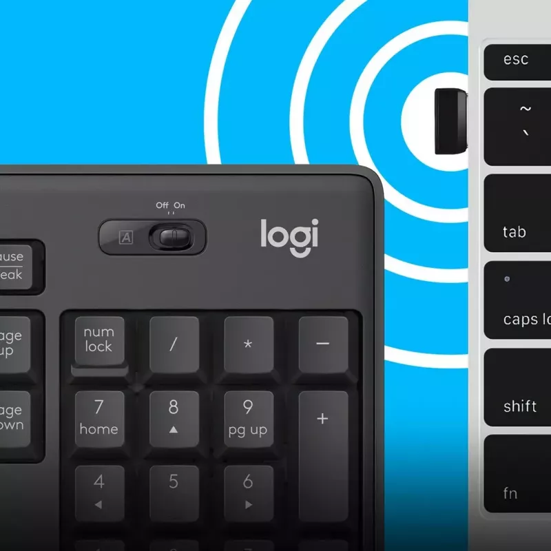 Conjunto Logitech MK295 Silent Wireless teclado RF Wireless QWERTY US International preto