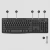 Conjunto Logitech MK295 Silent Wireless teclado RF Wireless QWERTY US International preto