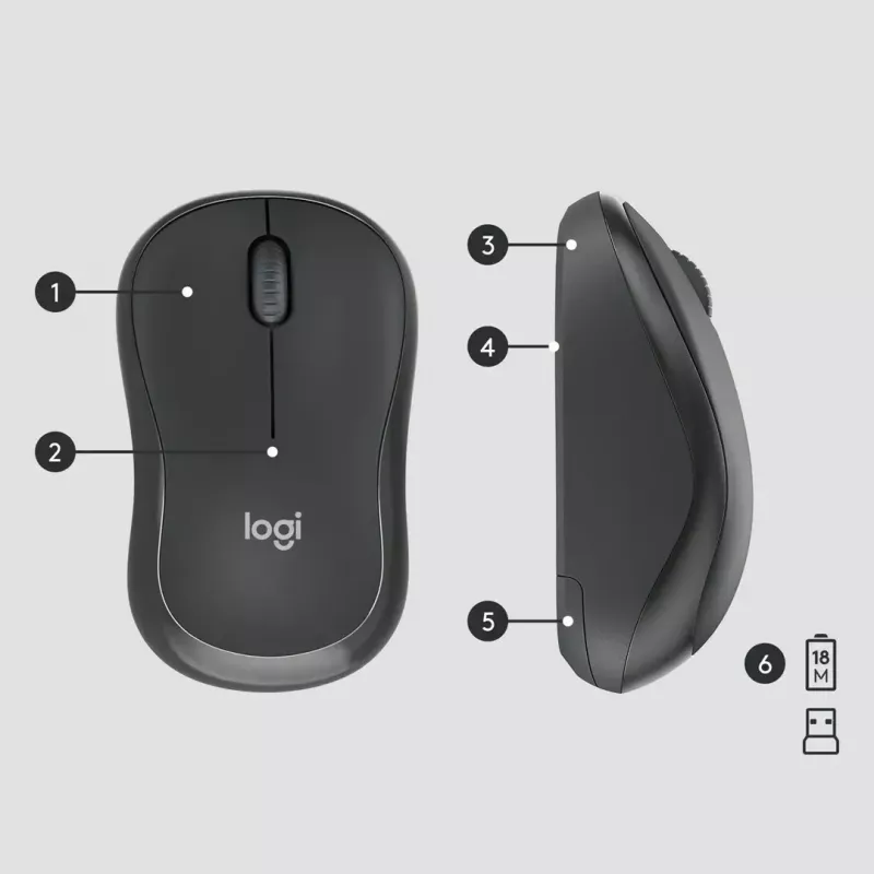 Conjunto Logitech MK295 Silent Wireless teclado RF Wireless QWERTY US International preto