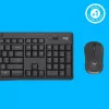 Conjunto Logitech MK295 Silent Wireless teclado RF Wireless QWERTY US International preto