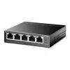 Switch TP-Link 5 portas Gigabit Easy Smart PoE com 4 portas PoE+