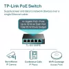 Switch TP-Link 5 portas Gigabit Easy Smart PoE com 4 portas PoE+