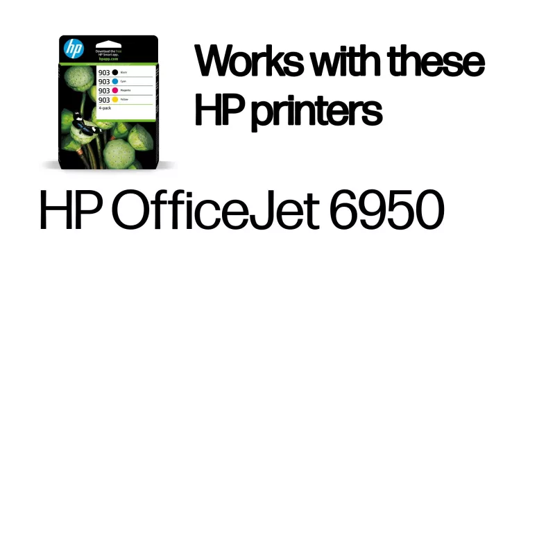 HP 903 pack de 4 preto/ciano/magenta/amarelo tinteiros originais