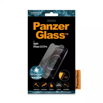 Película de proteção de ecrã PanzerGlass ® iPhone 12 | 12 Pro | ajuste padrão