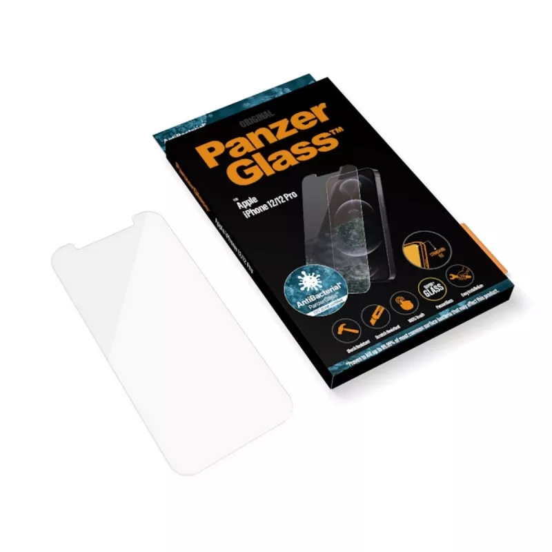 Película de proteção de ecrã PanzerGlass ® iPhone 12 | 12 Pro | ajuste padrão