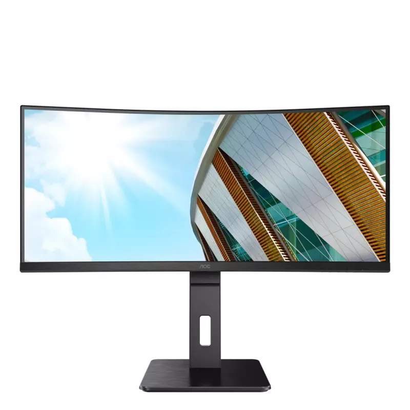 Monitor de computador AOC P2 CU34P2A 86,4 cm (34 polegadas) 3440 x 1440 Quad HD LED preto