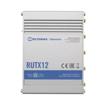 Router industrial TELTONIKA Rutx12 4G LTE CAT6 Dualband Wi-Fi
