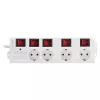 Extensão de energia LogiLink LPS252 1,5 m 4 tomadas para interior branca