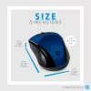 Rato sem fios HP 220 (Lumiere Blue), ambidestro, RF Wireless, azul