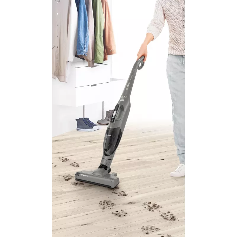 Aspirador vertical/escova elétrica Bosch Serie 2 BBHF214G aspirador vertical 2 em 1 bateria seco sem saco cinzento