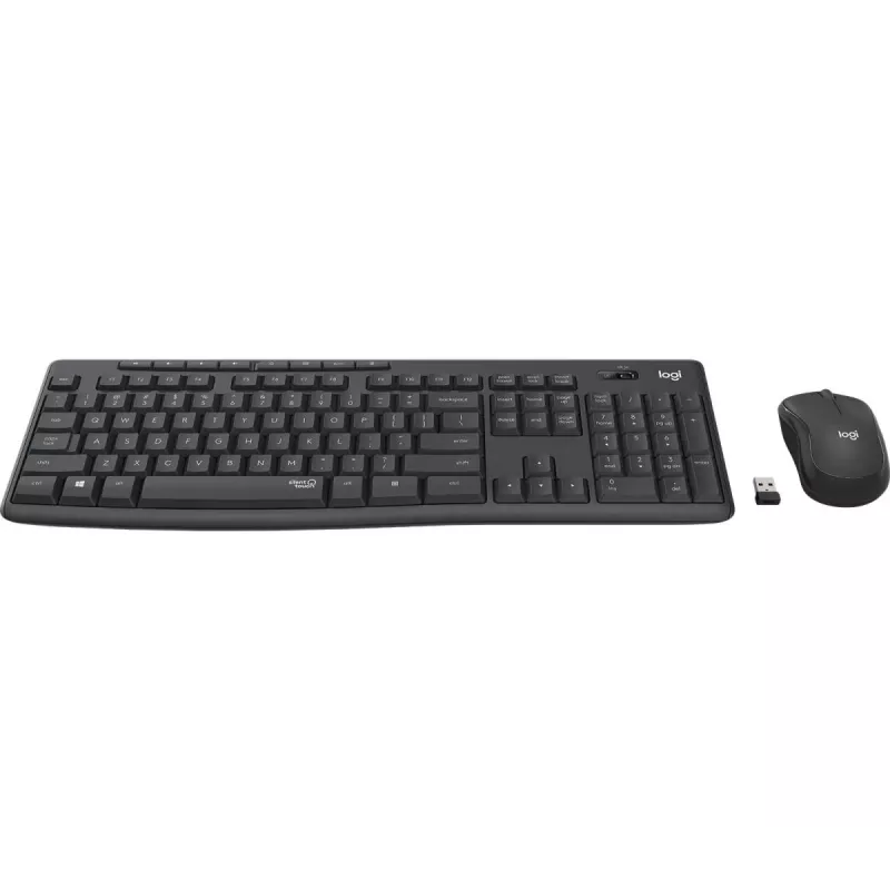 Conjunto sem fios LOGITECH Mk295 Silent Graphite Qwerty Suomalainen