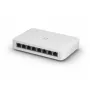 Switch gerido UBIQUITI UniFi Switch Lite 8 PoE L2, 8× Gigabit, 4× PoE+ (30 W/porta), 54 V DC, 60 W consumo