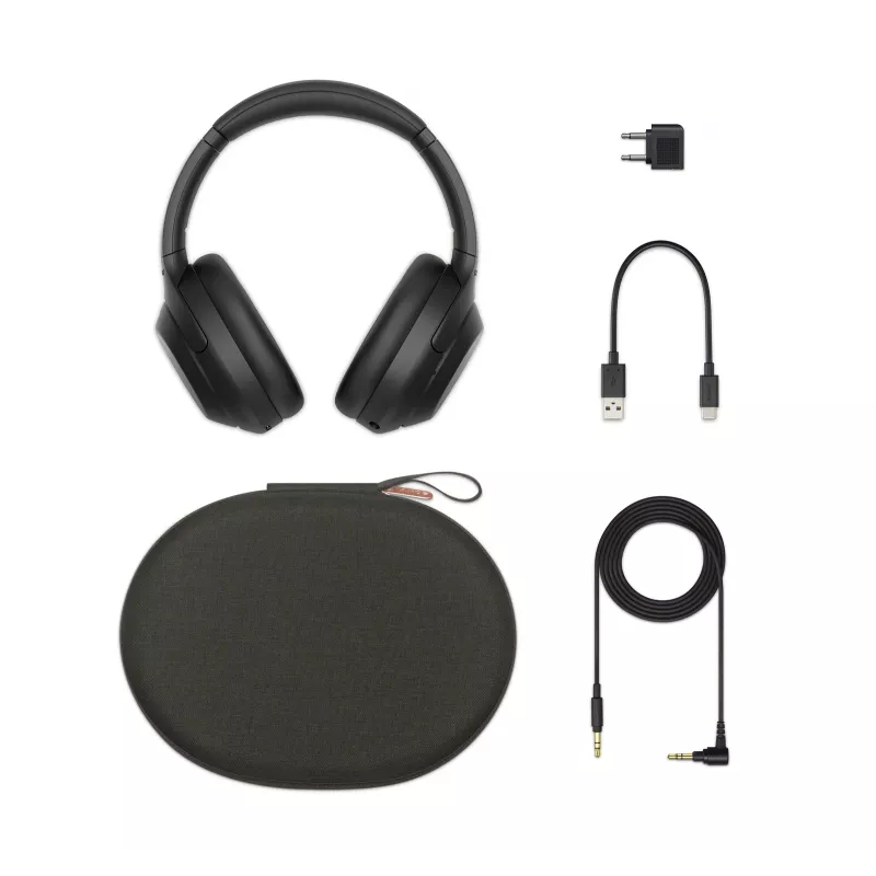 Auscultadores Sony WH-1000XM4 sem fios over-ear chamadas/música USB Type-C Bluetooth preto