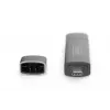 Hub leitor de cartões combo DIGITUS (USB-C+USB 3.0) 1x SD, 1x MicroSD, 1x USB 3.0, cinzento